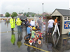 Children Riding on Bikes While Officers Give Instructions