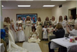 Girls and flower girls in their dresses