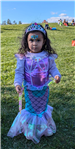 Mermaid little girl