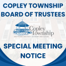 Decorative image with Copley Circle Gazebo in the middle and words reading 