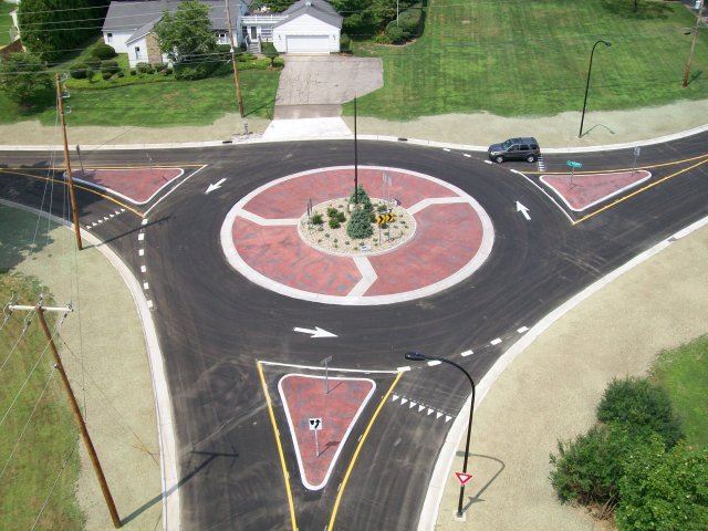 Ridgewood and Jacoby Road Roundabout