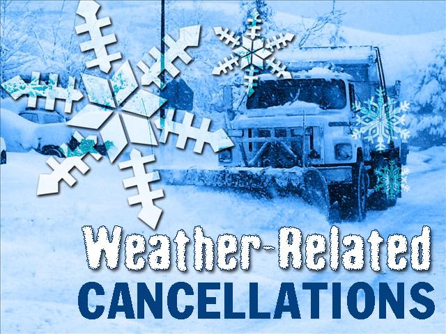 weather cancellations