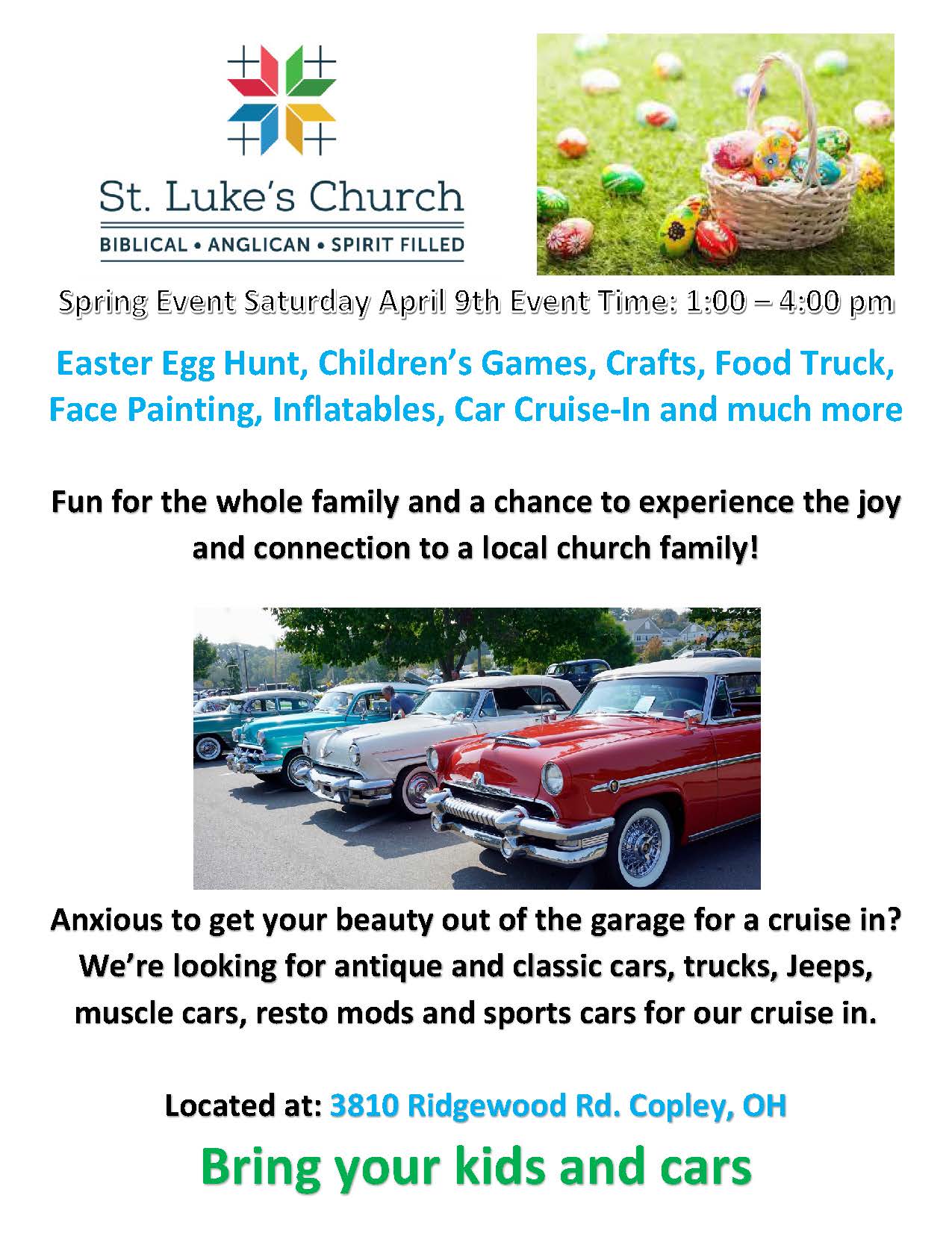 St. Luke's Church Easter Egg Hunt Flyer
