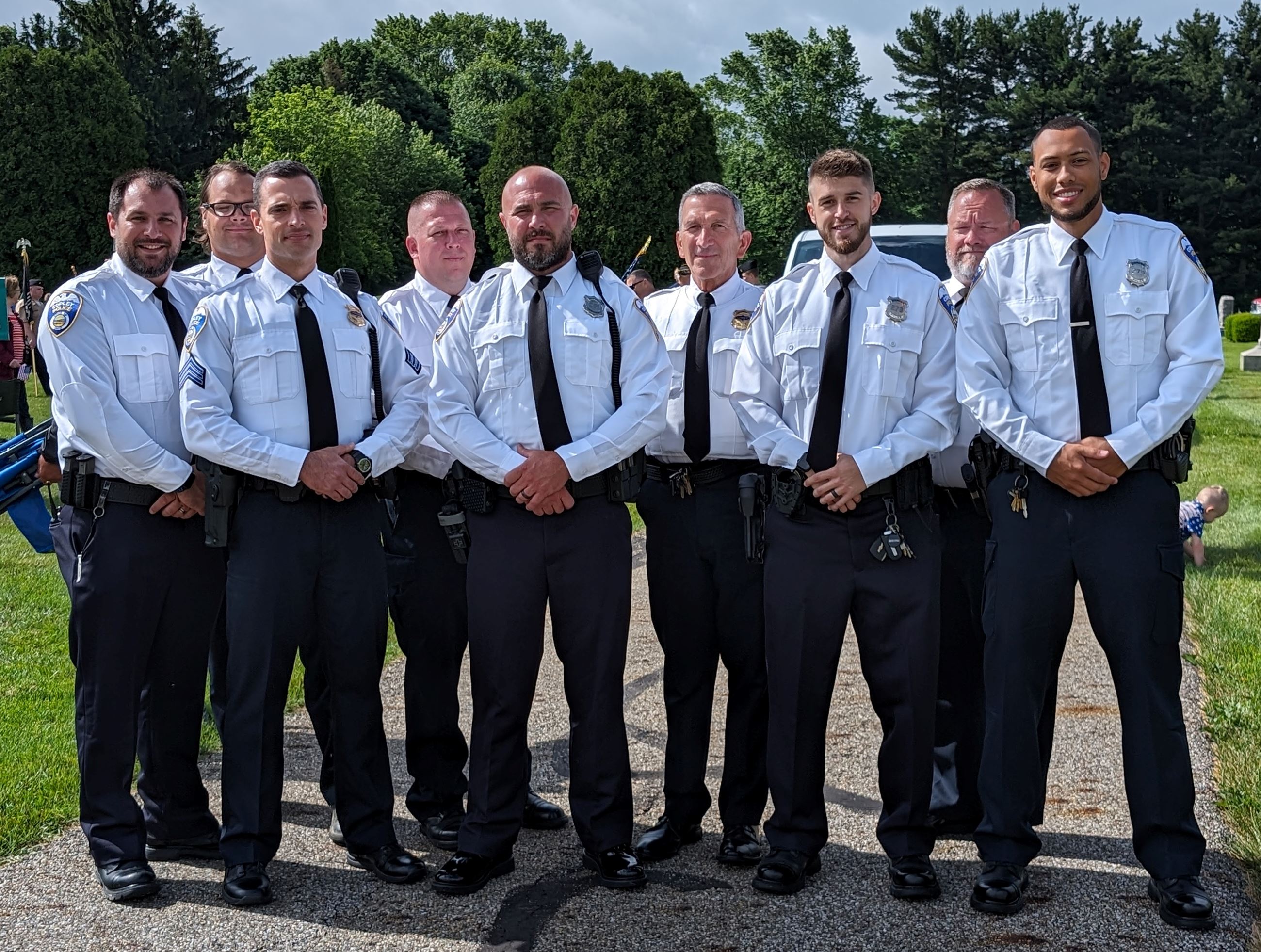Officers in white; Memorial Day 2024
