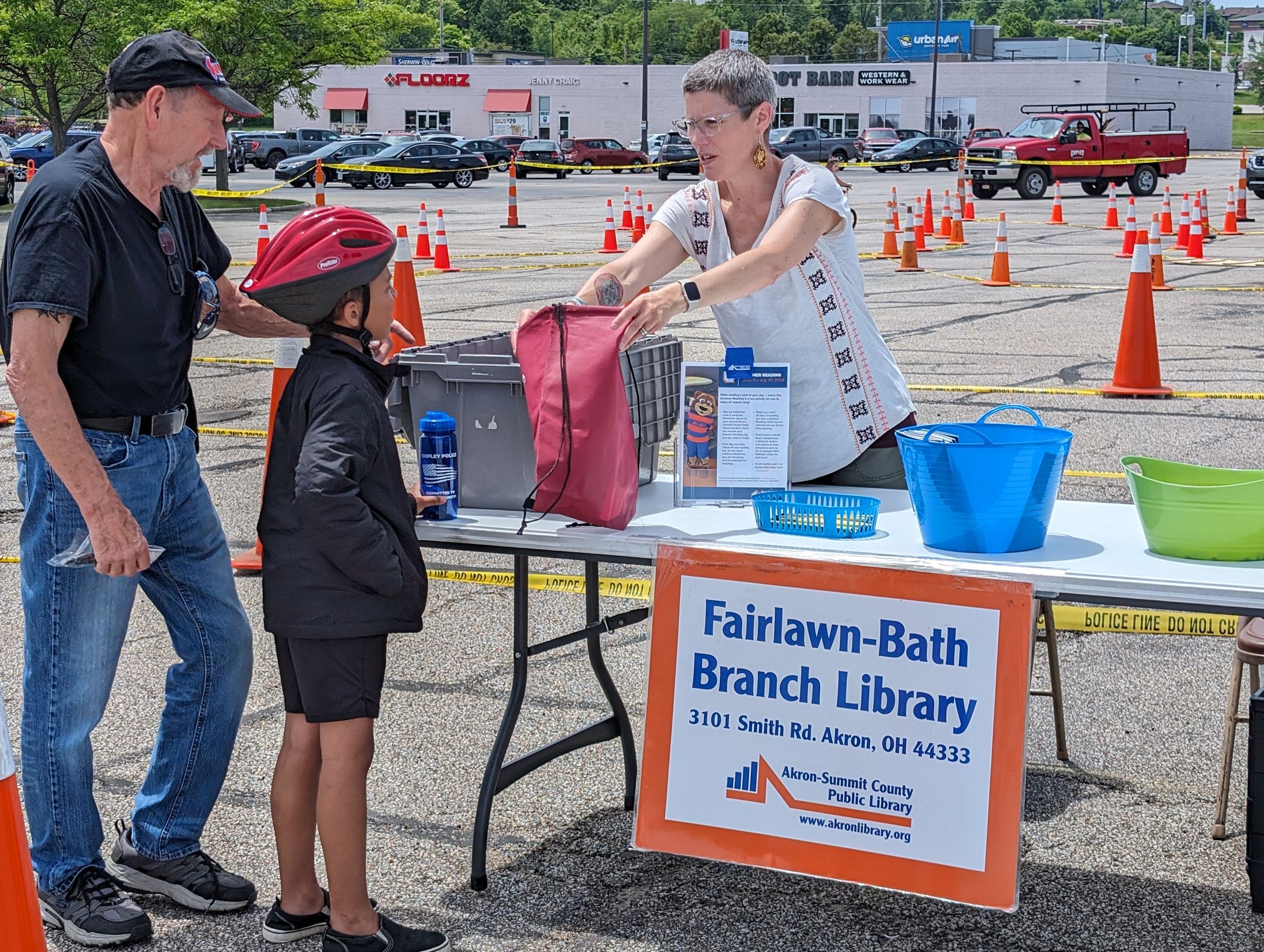 Library; Bike Rodeo; Copley PD; 2024