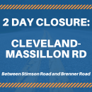 Cleveland Massillon Rd Closure 3/18-3/19 2025