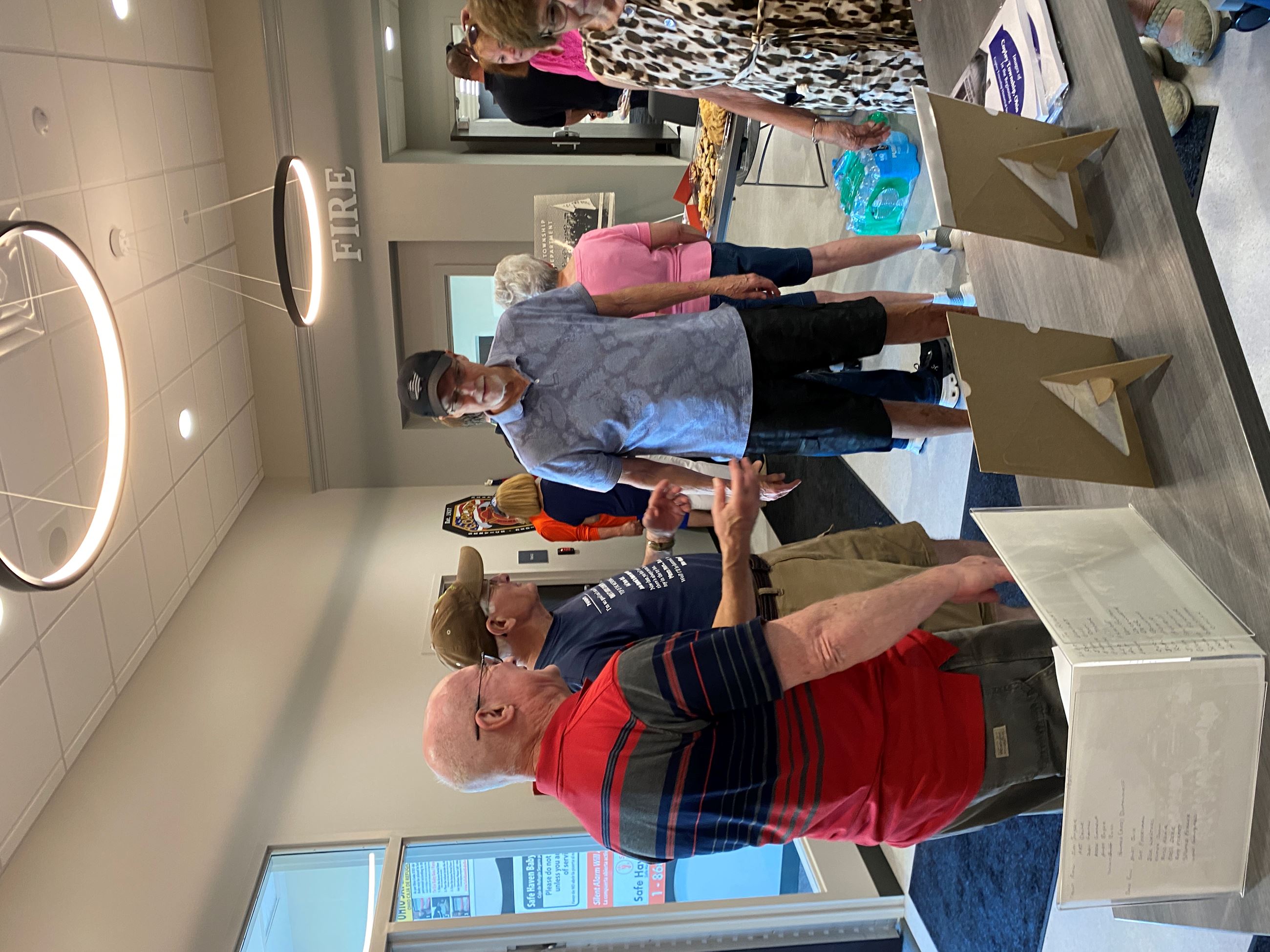 Residents Visiting the Copley Township Historical Society Display at the Safety Center Facility Dedication - June 22, 2025