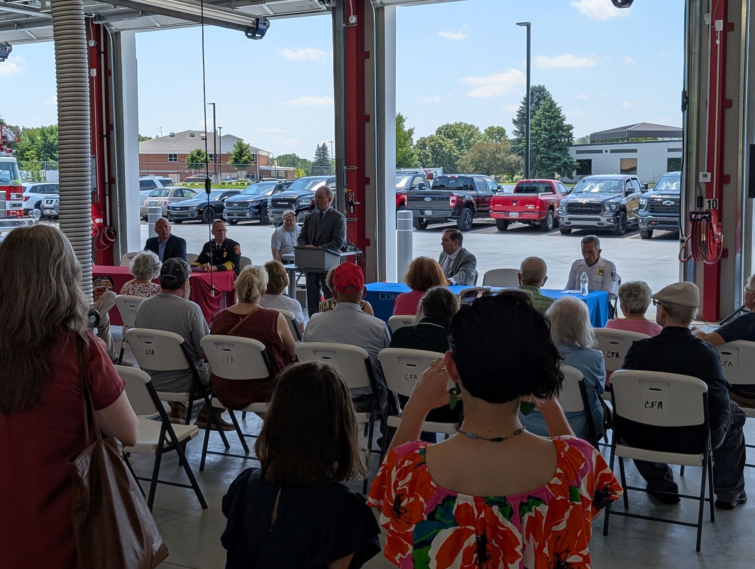 Trustee Jim Schulte Delivers a Speech to Residents at the Safety Center Facility Dedication - June 22, 2025