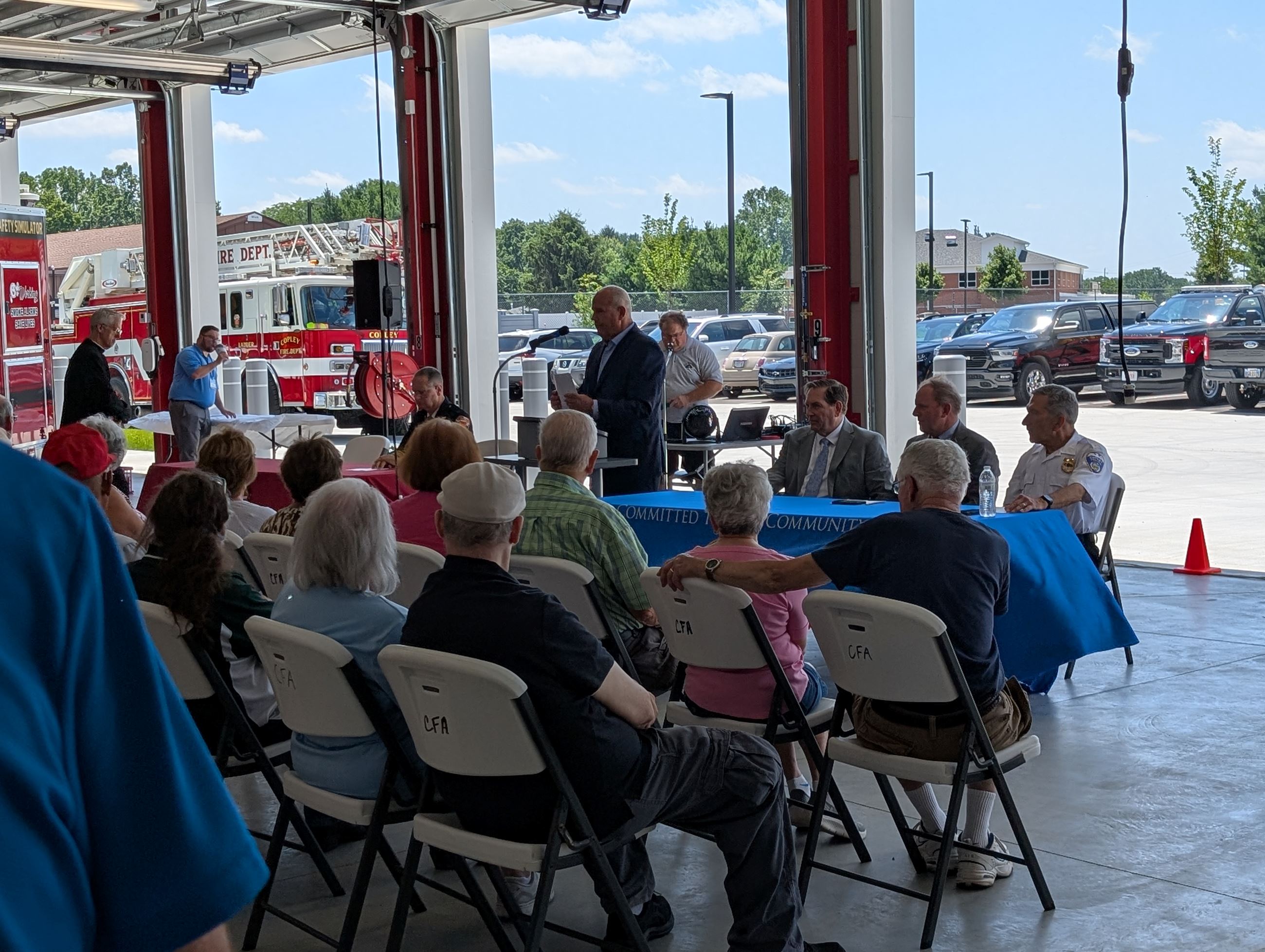 Trustee Bruce Koellner Delivers a Speech to Residents at the Safety Center Facility Dedication - June 22, 2025