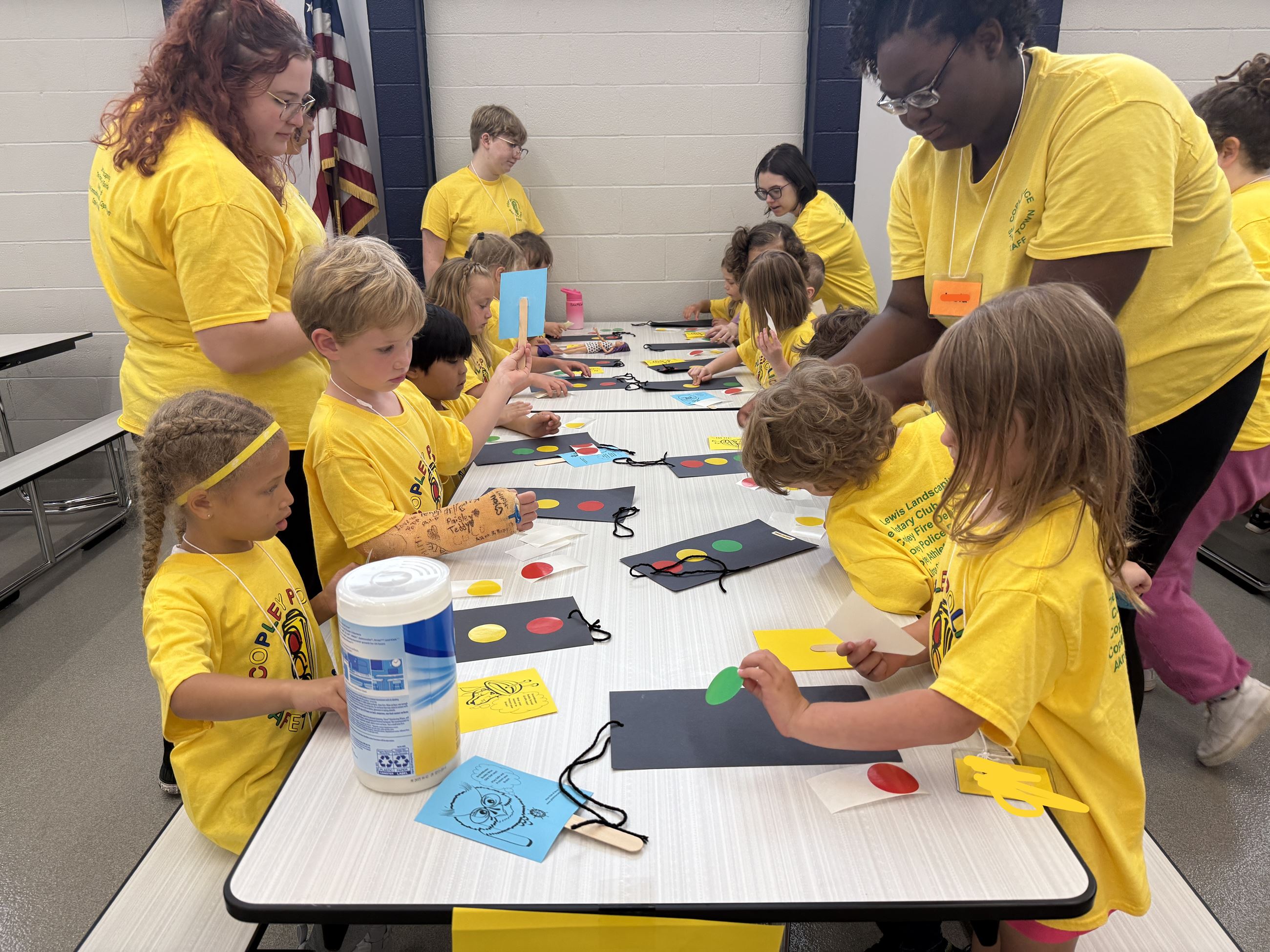 Safety Town Students Make Crafts on Day 2 of Safety Town 2025