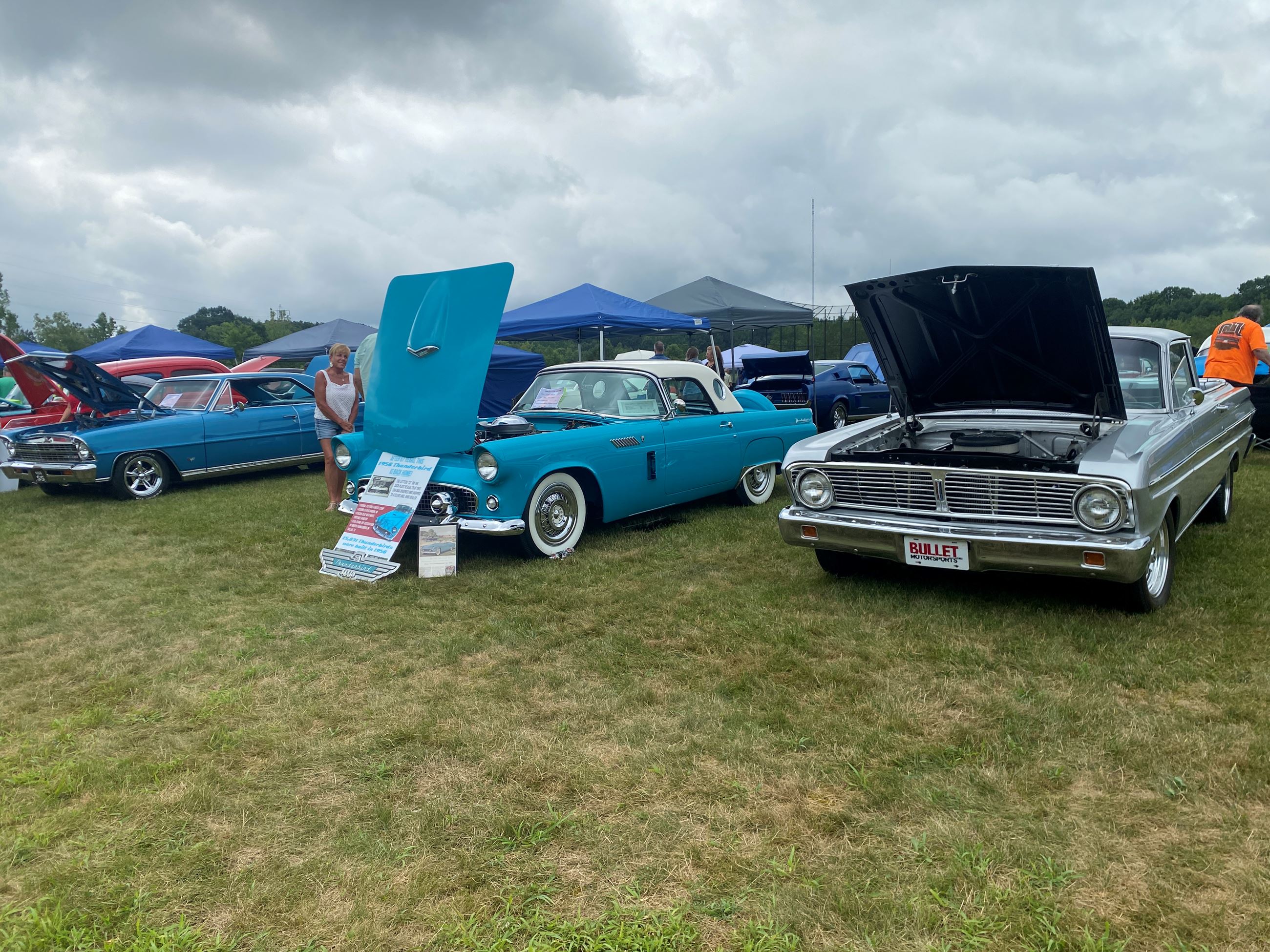Rows of Vintage Cars On Display at Car Show 2025
