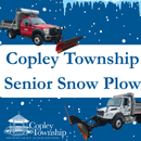 2 Copley Township Plow Trucks and Text that says 